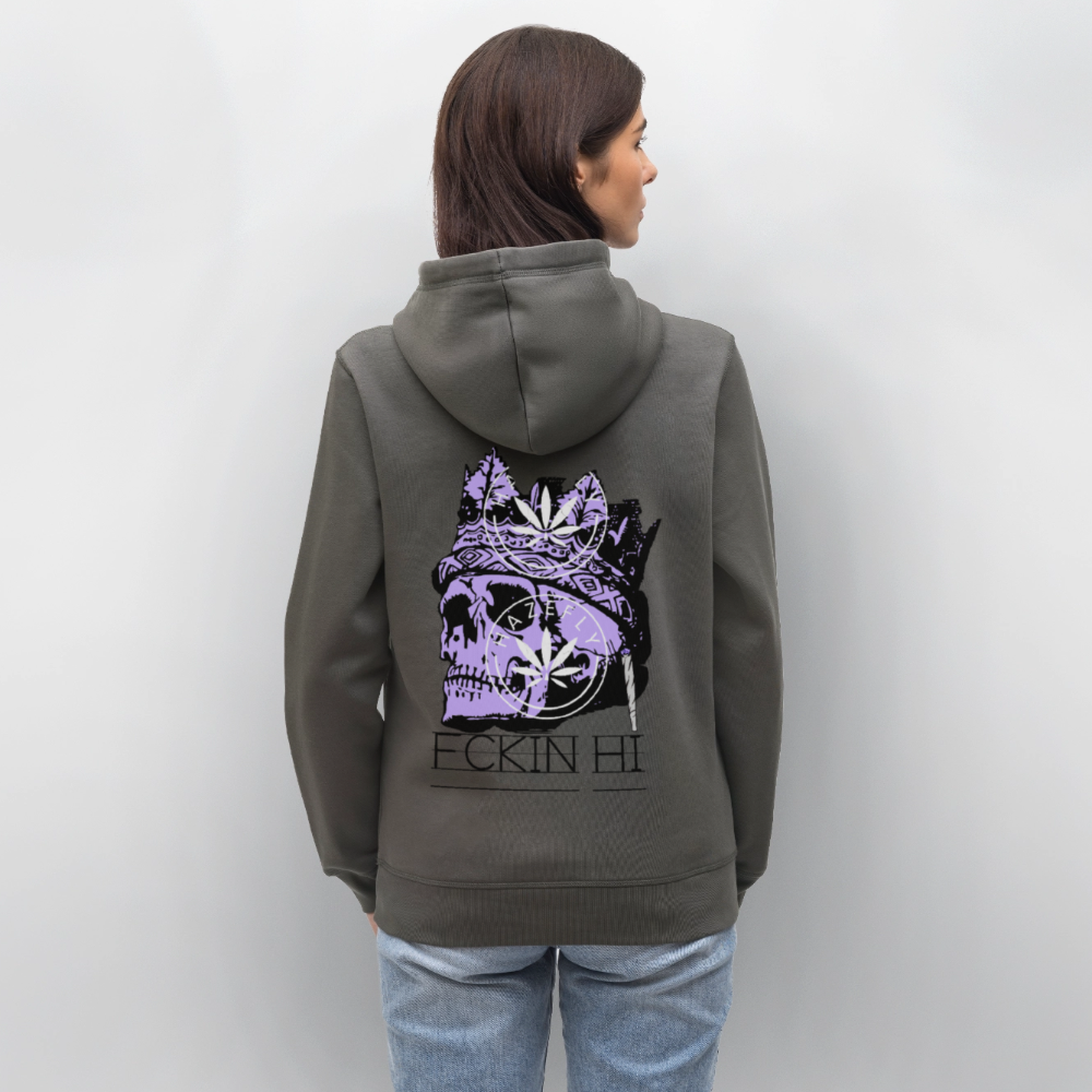 420 SKULL Unisex Bio-Hoodie - Anthrazit