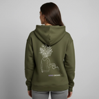 LOVE GROWS II Unisex Bio-Hoodie - Khaki