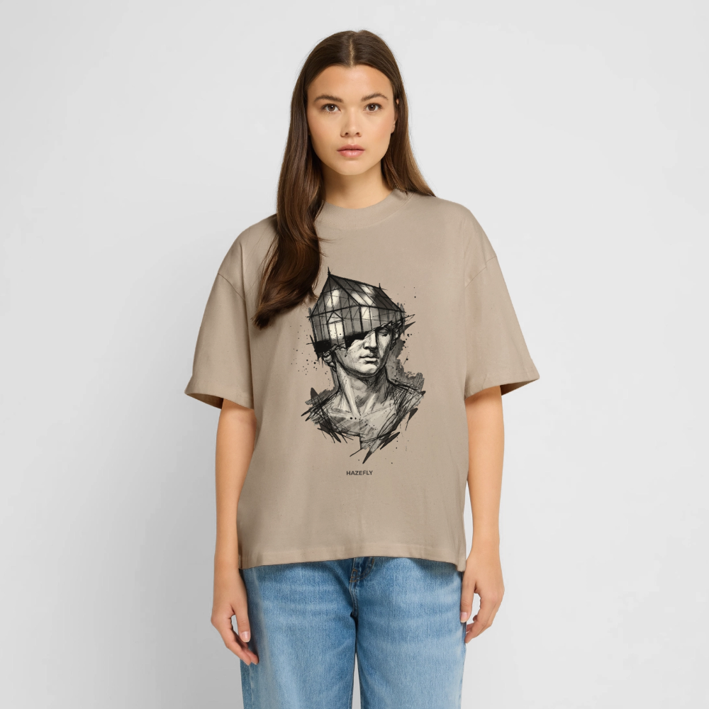GREEN MIND Unisex Oversized Bio-T-Shirt - Steingrau