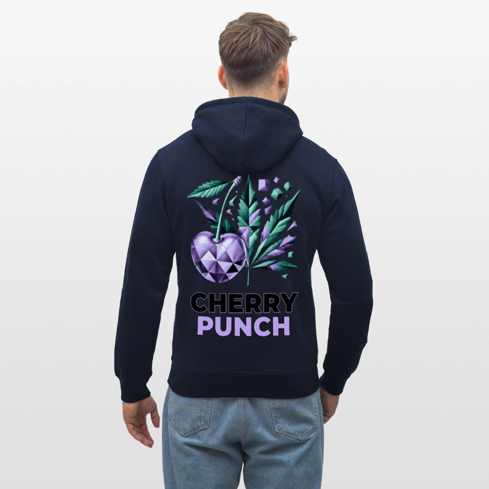 CHERRY PUNCH Unisex Bio-Hoodie - French Navy
