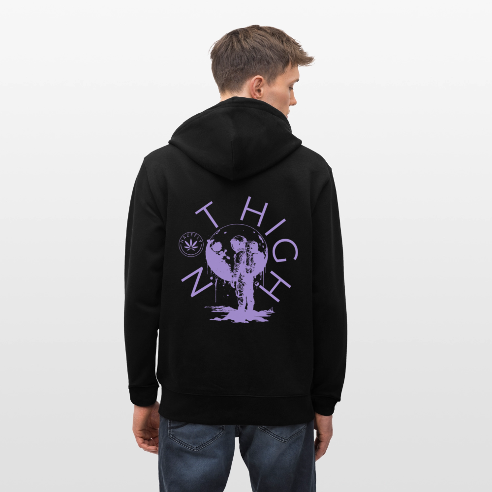 NOT HIGH Unisex Bio-Kapuzenjacke - Schwarz