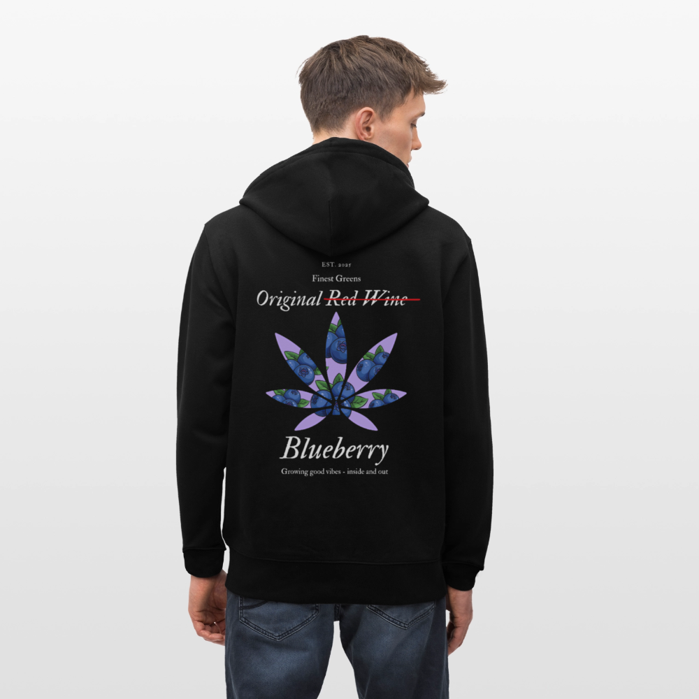 TRUE BERRY Unisex Bio-Kapuzenjacke - Schwarz