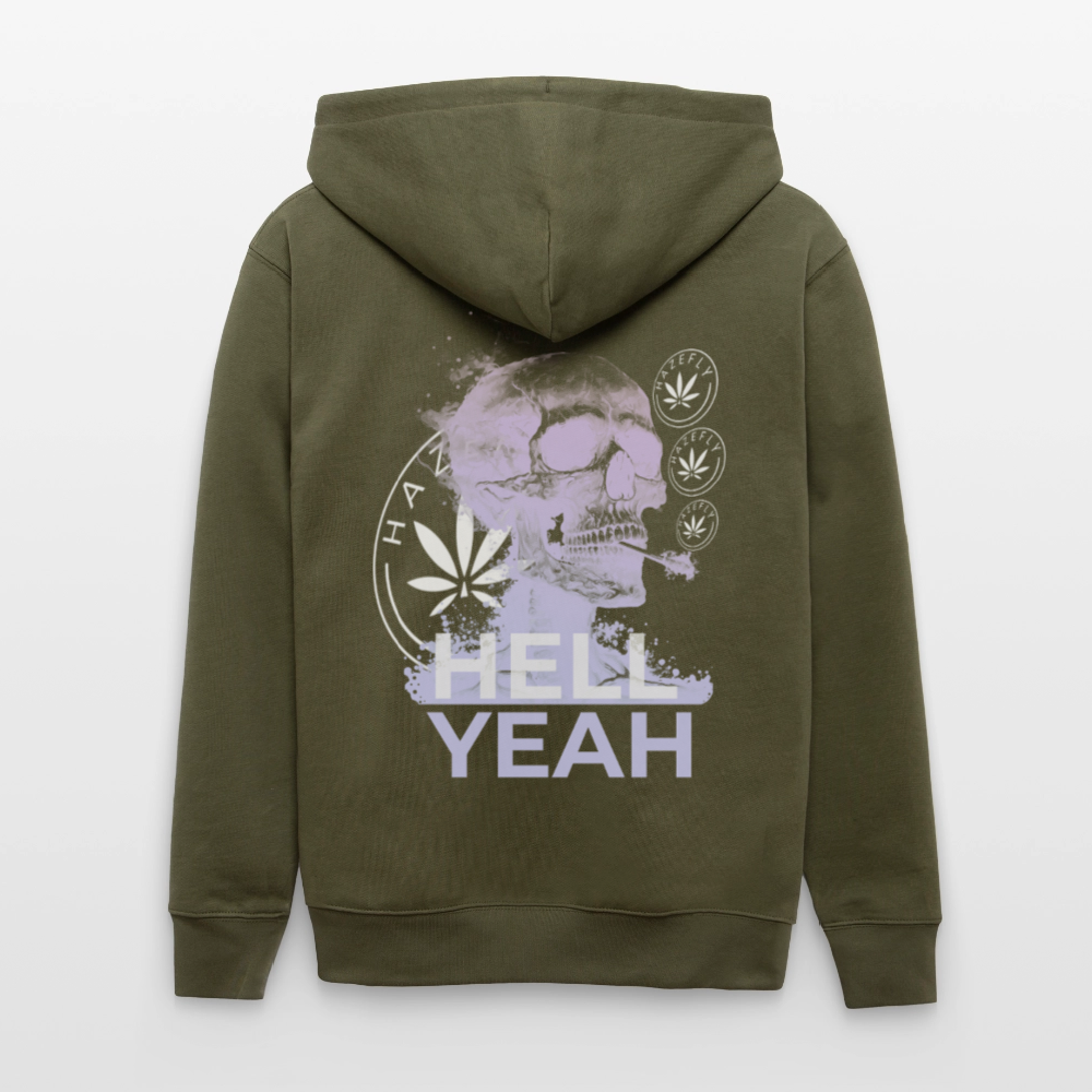 HELL YEAH Unisex Bio-Kapuzenjacke - Khaki