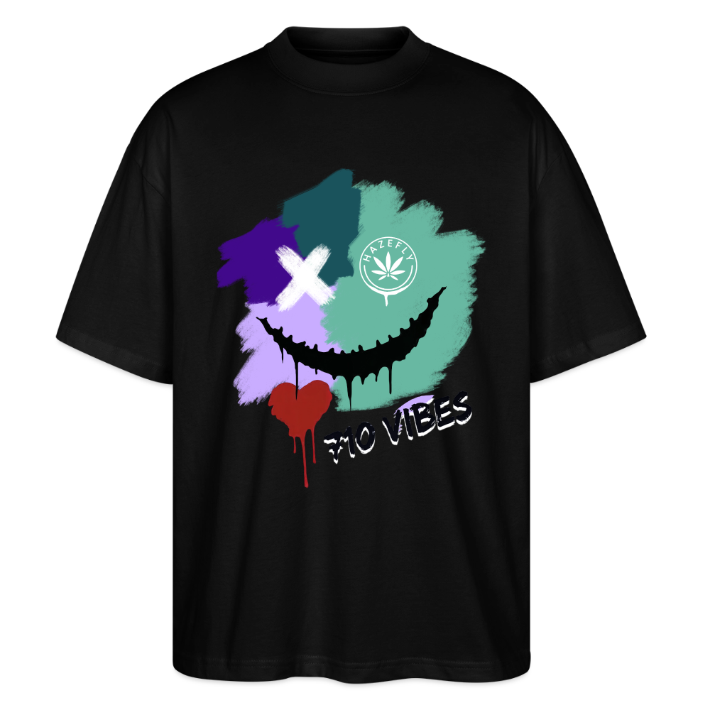 710 VIBES Oversized Unisex Bio T-Shirt - Schwarz