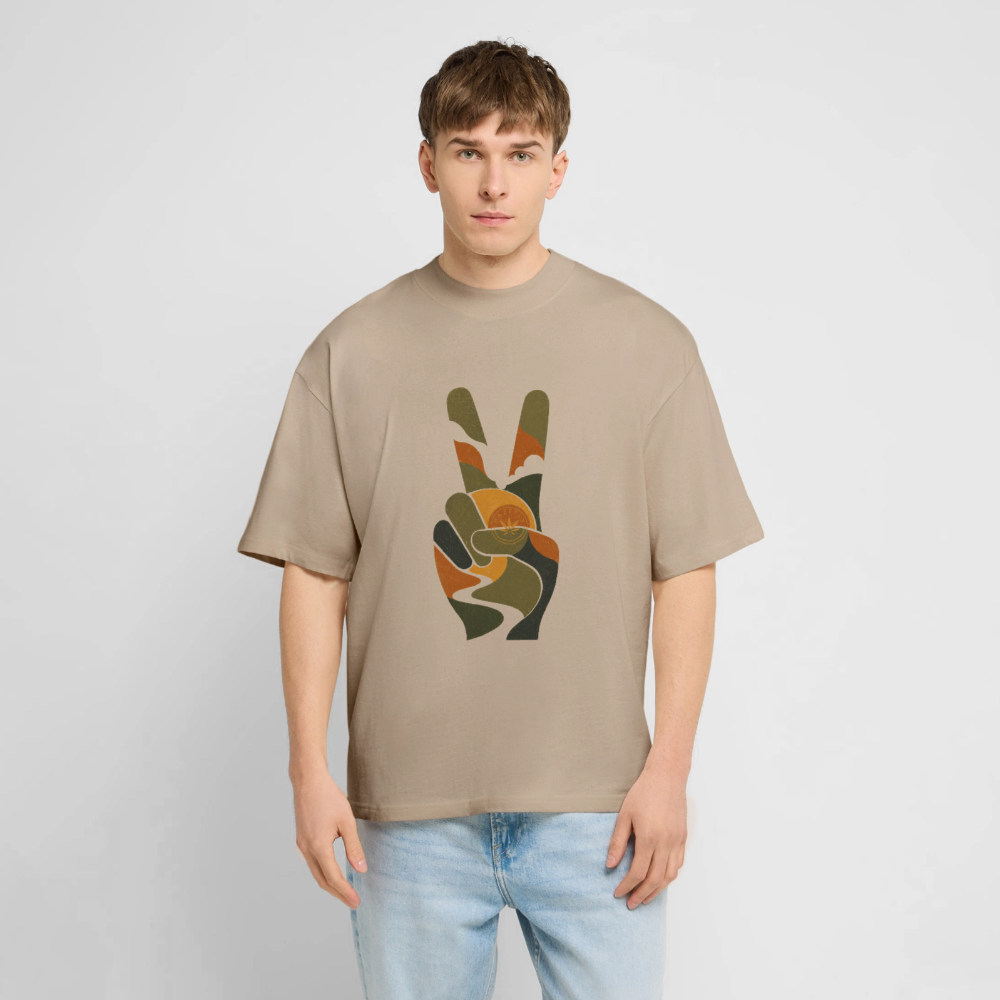 INNER PEACE Unisex Oversized Bio-T-Shirt - Steingrau
