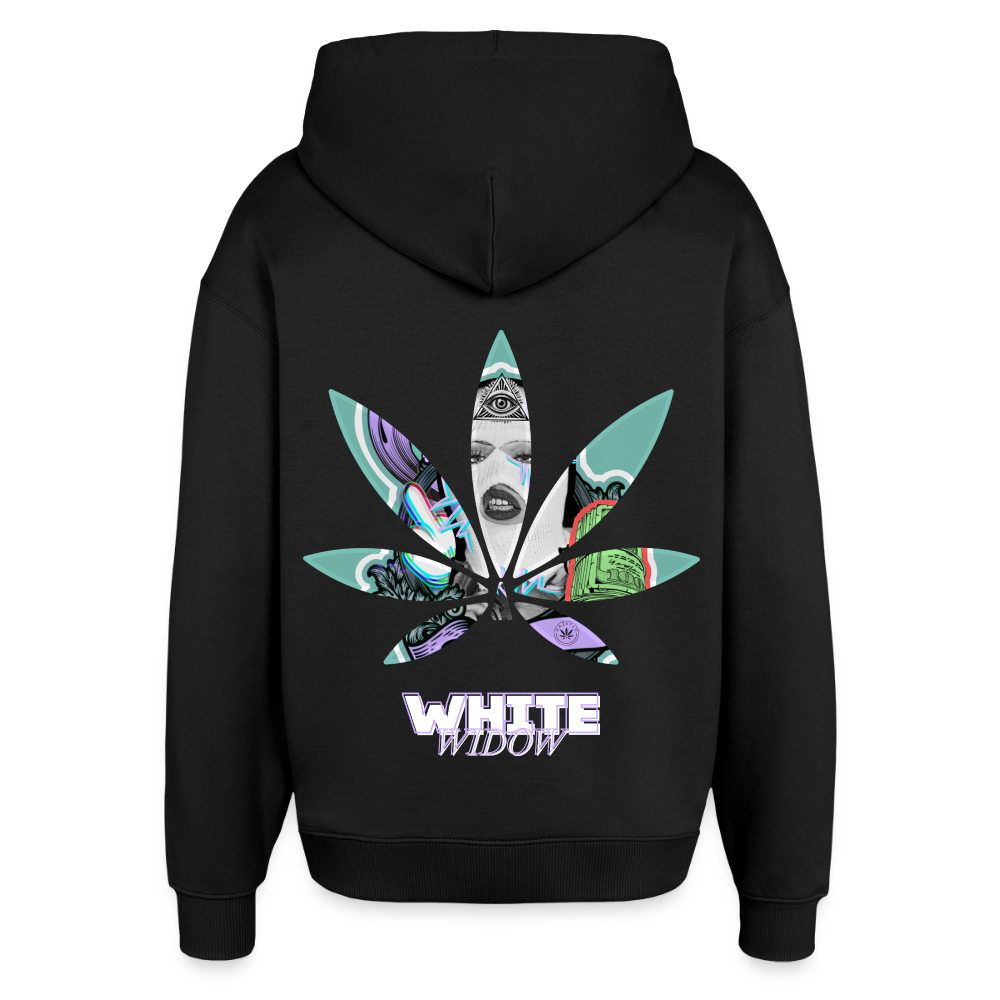 WHITE WIDOW Oversized Unisex Bio-Hoodie - Schwarz