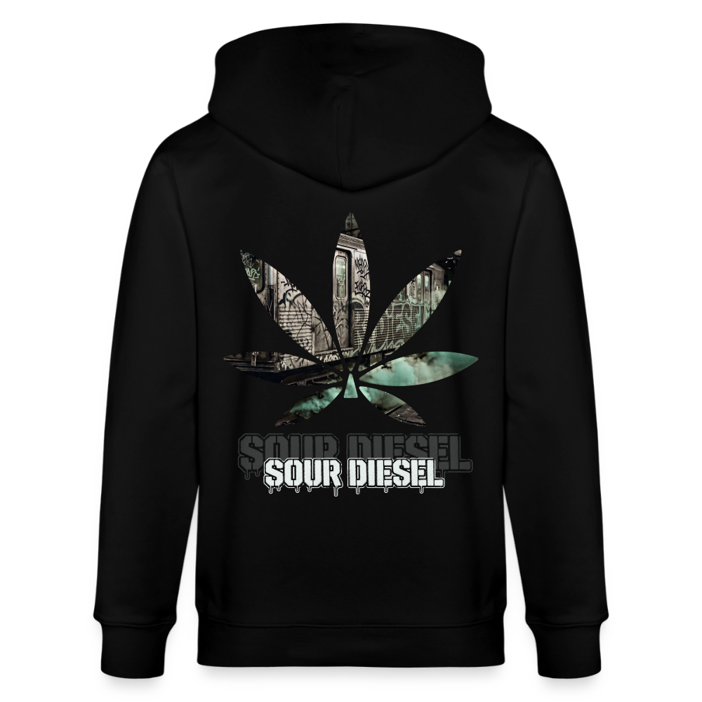 SOUR DIESEL Unisex Bio-Kapuzenjacke - Schwarz