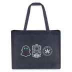 GHOST TRAIN recycelter Shopping Bag - midnight Blue