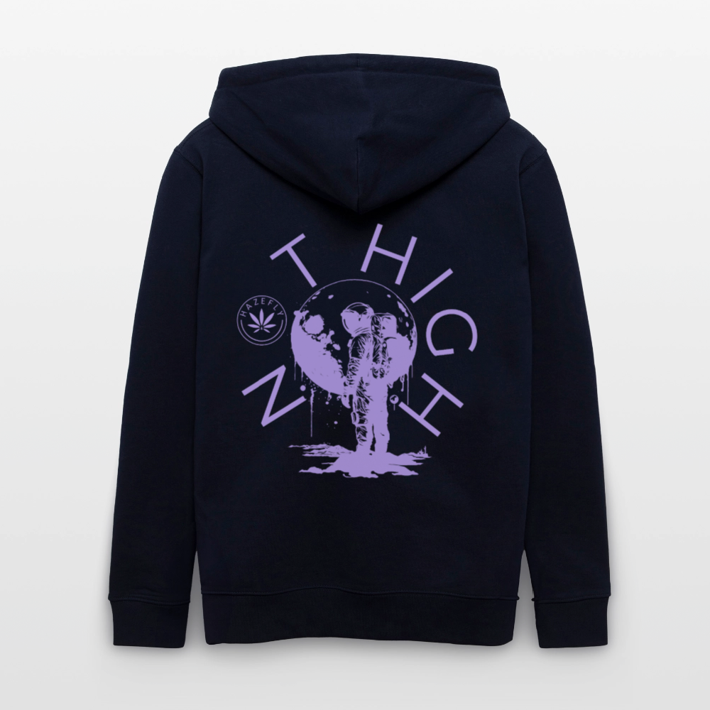 NOT HIGH Unisex Bio-Kapuzenjacke - Navy