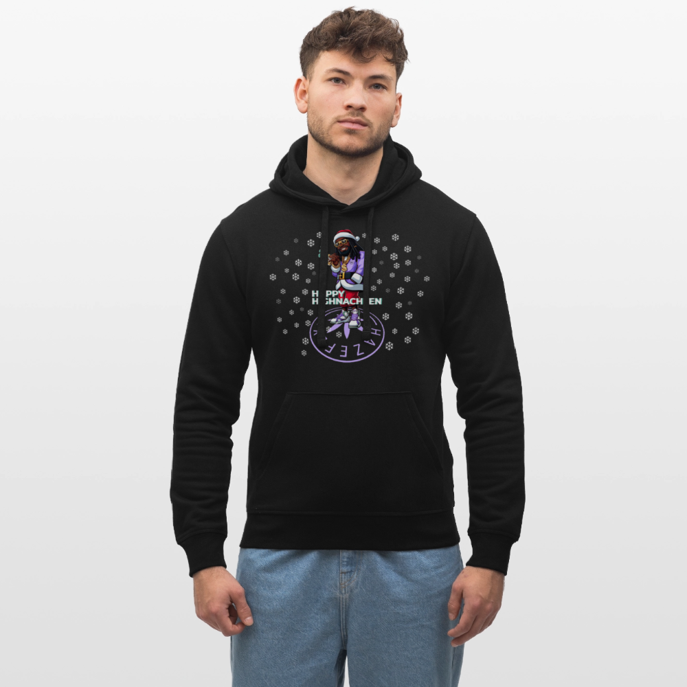 HI SANTA Unisex Bio-Hoodie - Schwarz