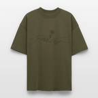 PASS IT Oversized Unisex Bio T-Shirt - Khaki