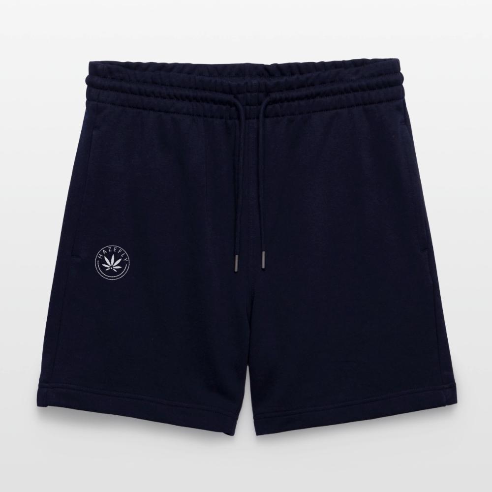 HAZEFLY LOGO WHITE Unisex Bio Joggingshorts - Dark navy