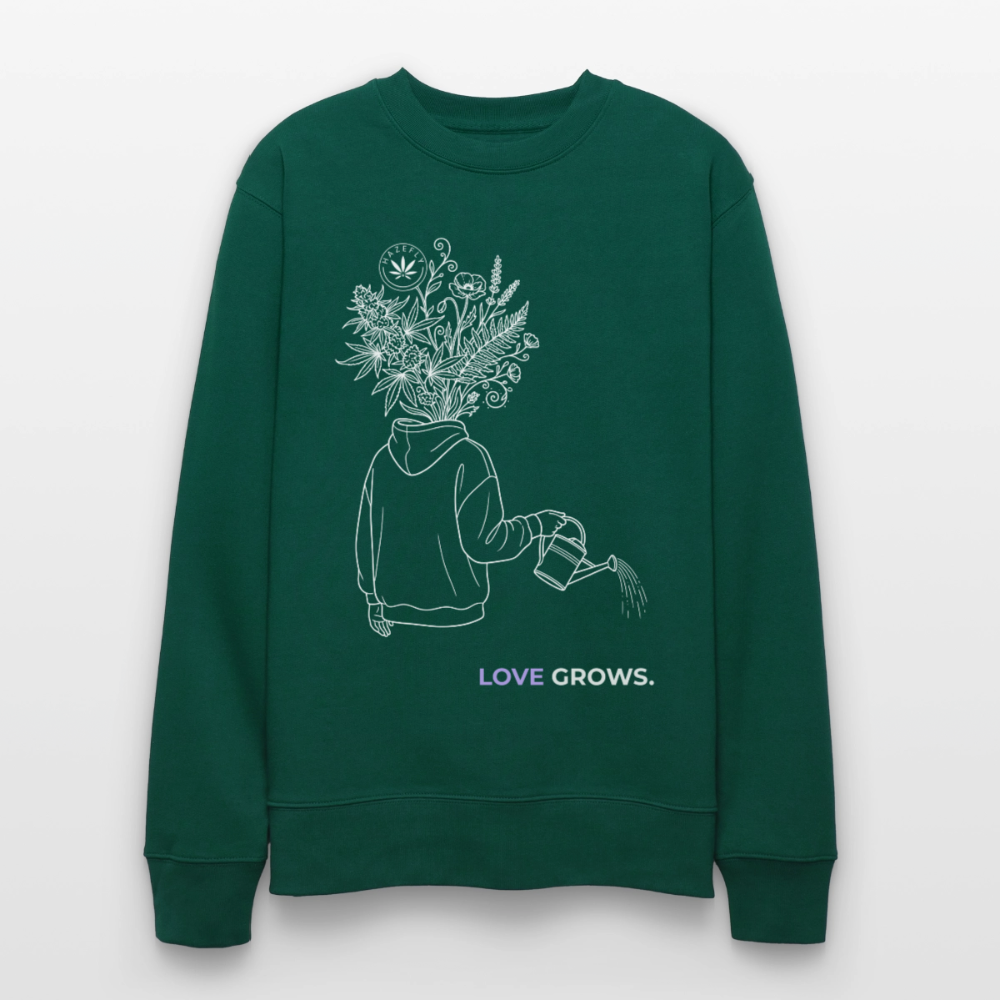 LOVE GROWS II Unisex Bio-Sweatshirt - Forest