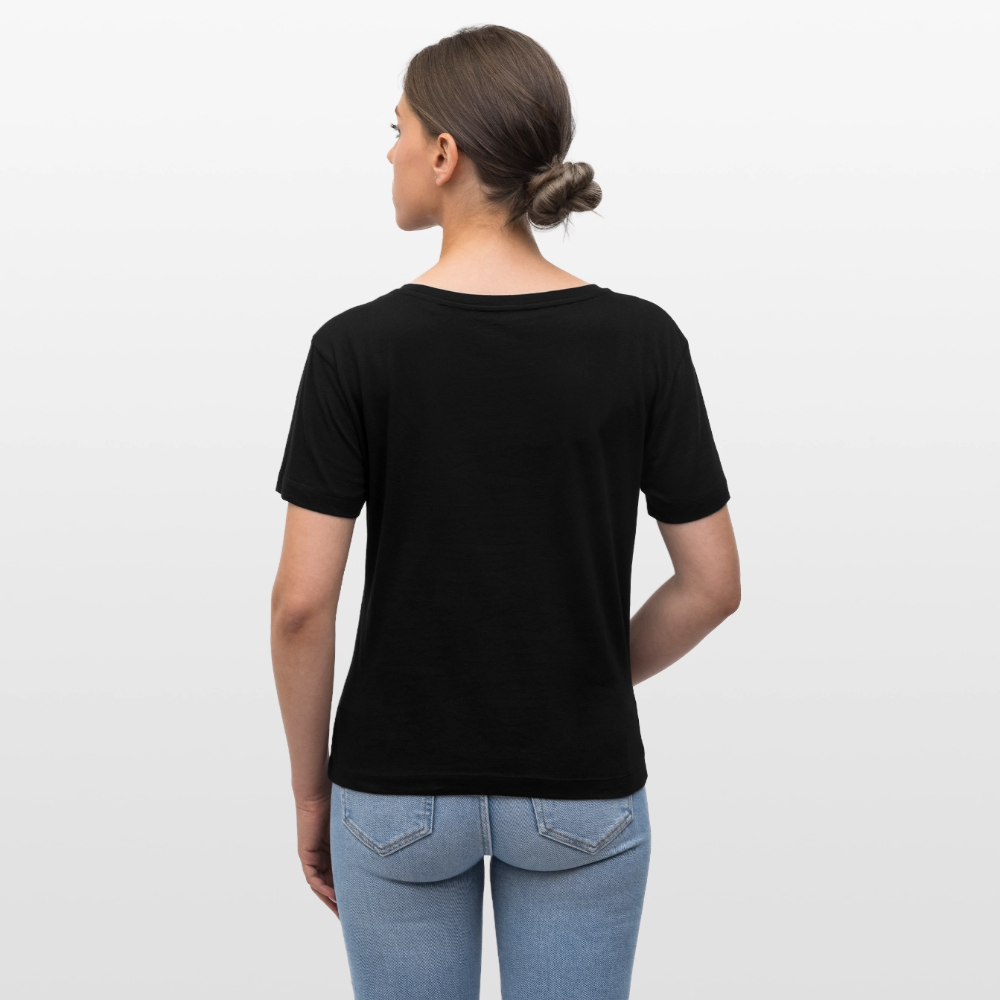 GROW. CHILL. REPEAT. Relaxed Frauen Bio-T-Shirt - Schwarz