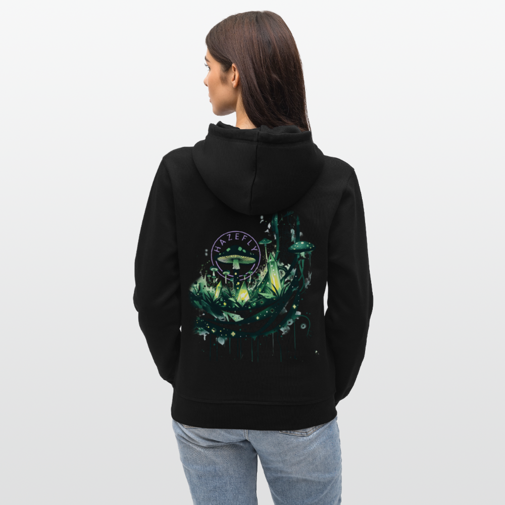 GLOW GARDEN Unisex Bio-Hoodie - Schwarz