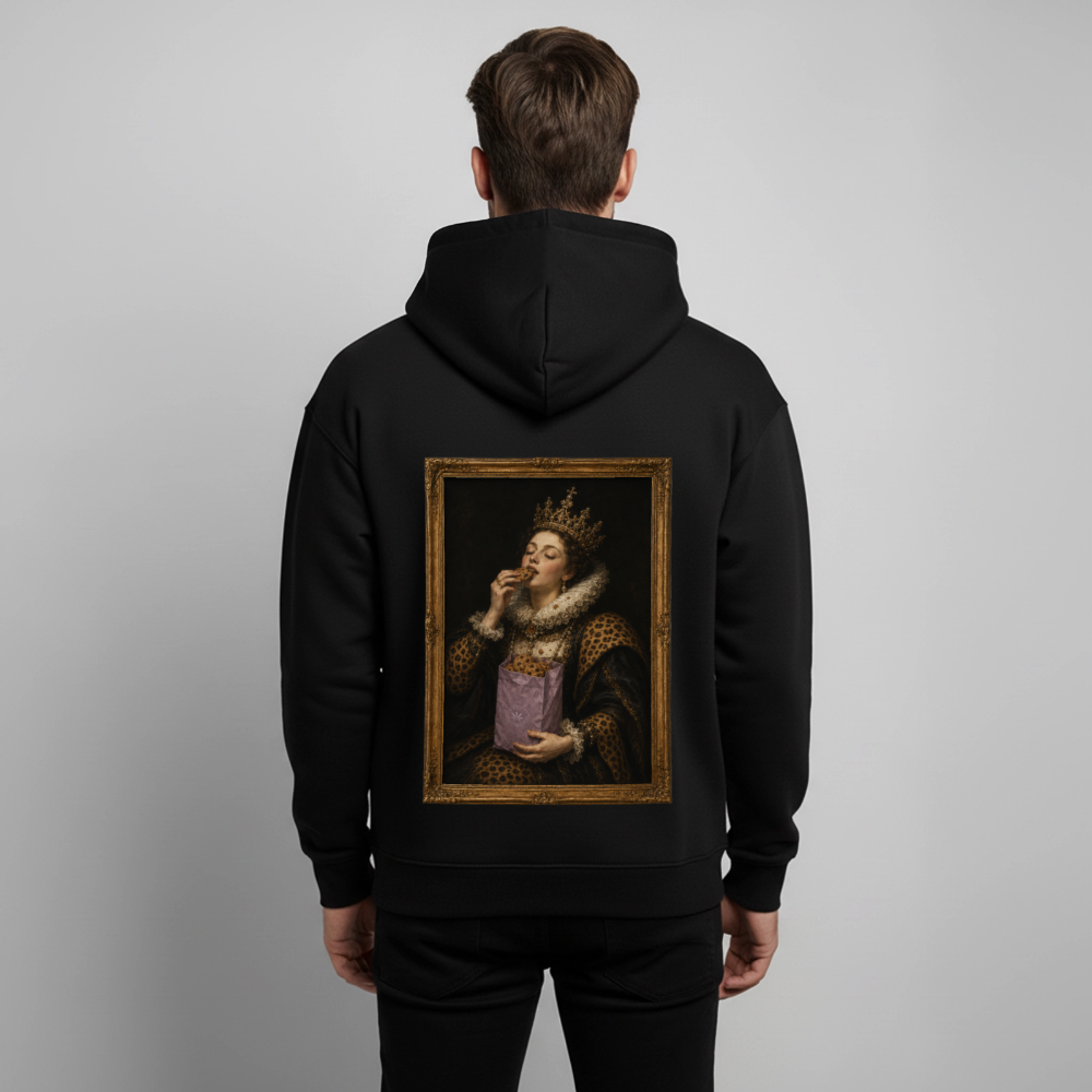 MUNCHIES Oversized Unisex Bio-Hoodie - Schwarz