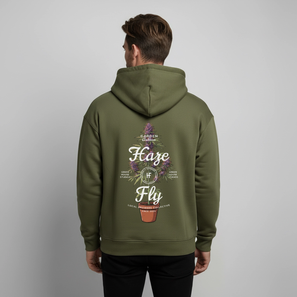 GROW COLLECTIVE Oversized Unisex Bio-Hoodie - Khaki