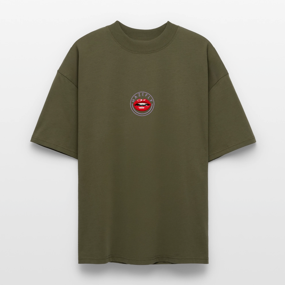 420 CLIQUE 2.0. Oversized Unisex Bio T-Shirt - Khaki