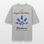 TRUE BERRY Oversized Unisex Bio T-Shirt - Grau meliert