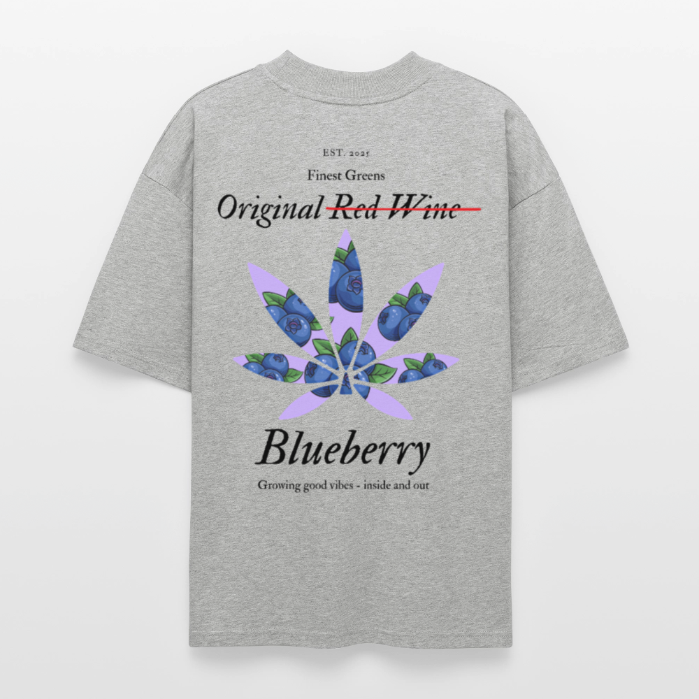 TRUE BERRY Oversized Unisex Bio T-Shirt - Grau meliert
