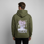 HELL YEAH Oversized Unisex Bio-Hoodie - Khaki