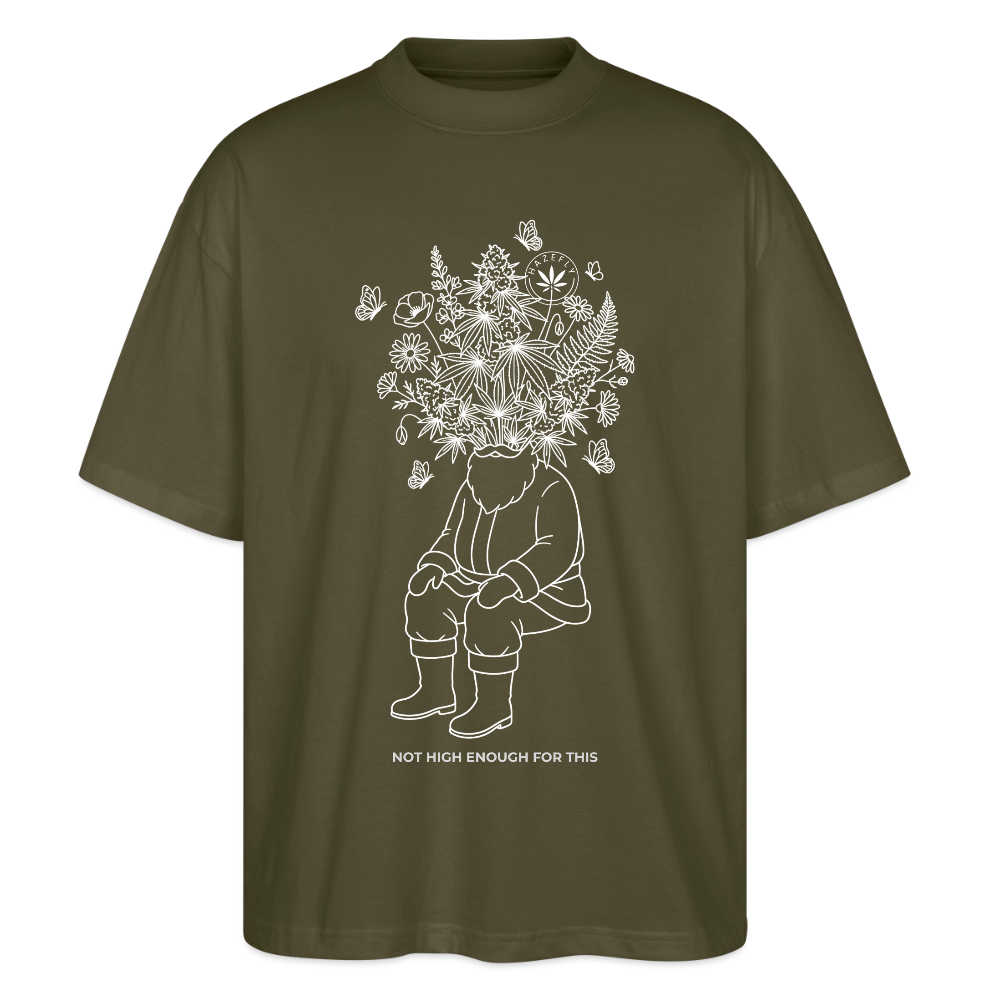 SANTAS KOSMOS Oversized Unisex Bio T-Shirt - Khaki