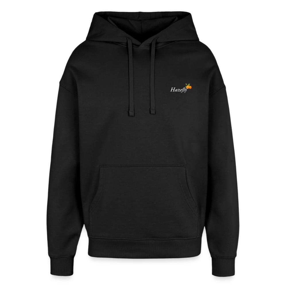TRUE ORANGE Oversized Unisex Bio-Hoodie - Schwarz