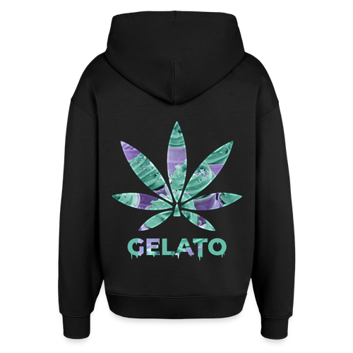 GELATO Oversized Unisex Bio-Hoodie - Schwarz