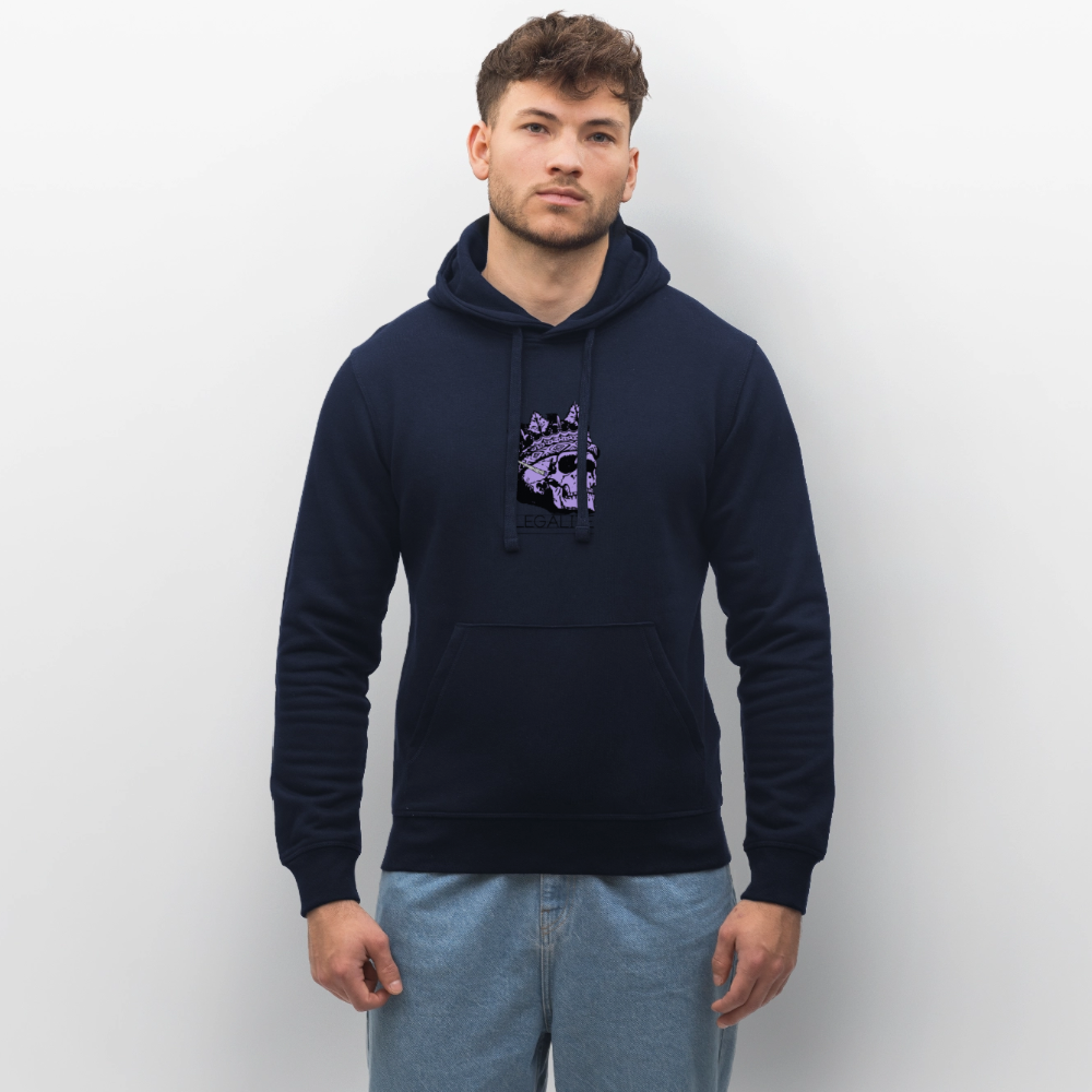420 SKULL Unisex Bio-Hoodie - French Navy