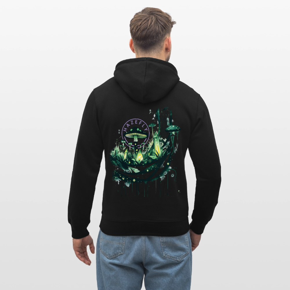 GLOW GARDEN Unisex Bio-Hoodie - Schwarz