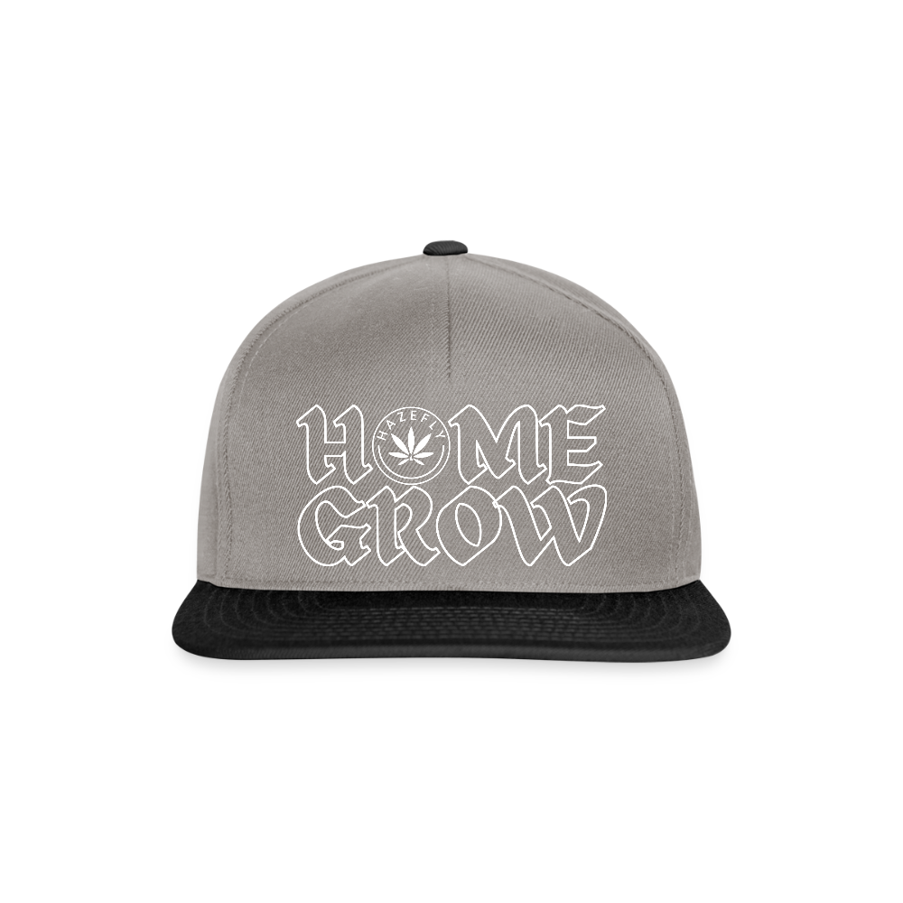 HOME GROW Snapback Cap - Graphit/Schwarz