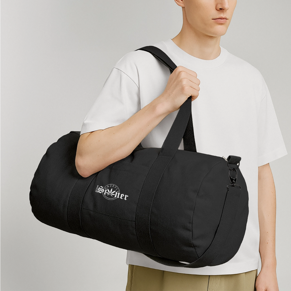 ACTIVE STONER recycelte Canvas Duffle Bag - Schwarz