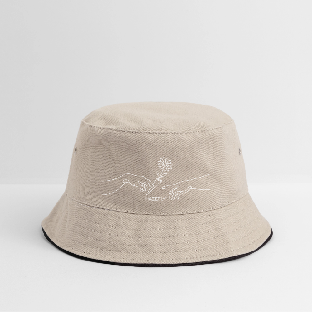 PASS IT Fischerhut - Khaki/Schwarz