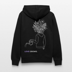 LOVE GROWS I Unisex Bio-Hoodie - Schwarz