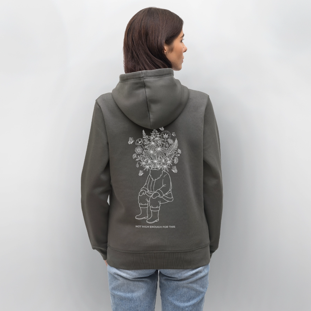 NOT HIGH ENOUGH Unisex Bio-Hoodie - Anthrazit