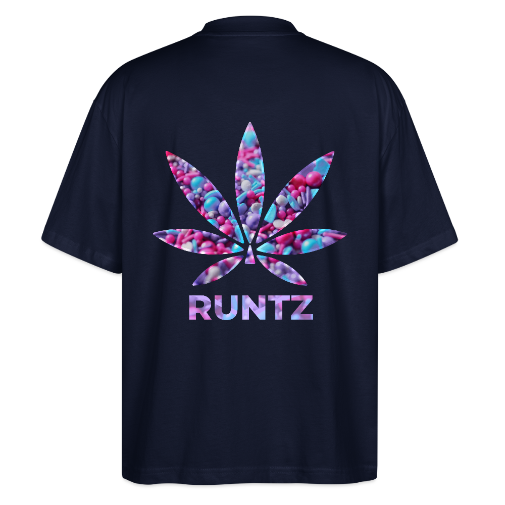 RUNTZ Oversized Unisex Bio T-Shirt - Navy