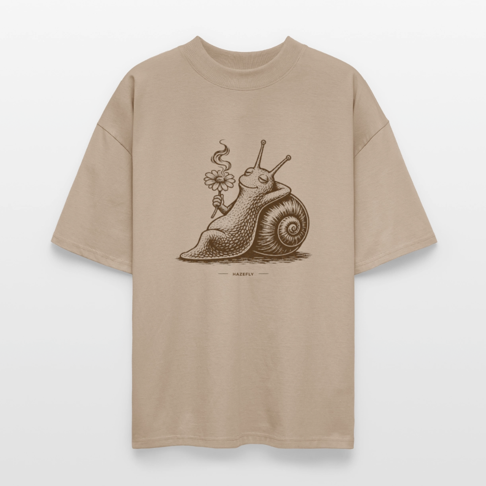 SLOW BURN Unisex Oversized Bio-T-Shirt - Steingrau