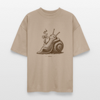 SLOW BURN Unisex Oversized Bio-T-Shirt - Steingrau