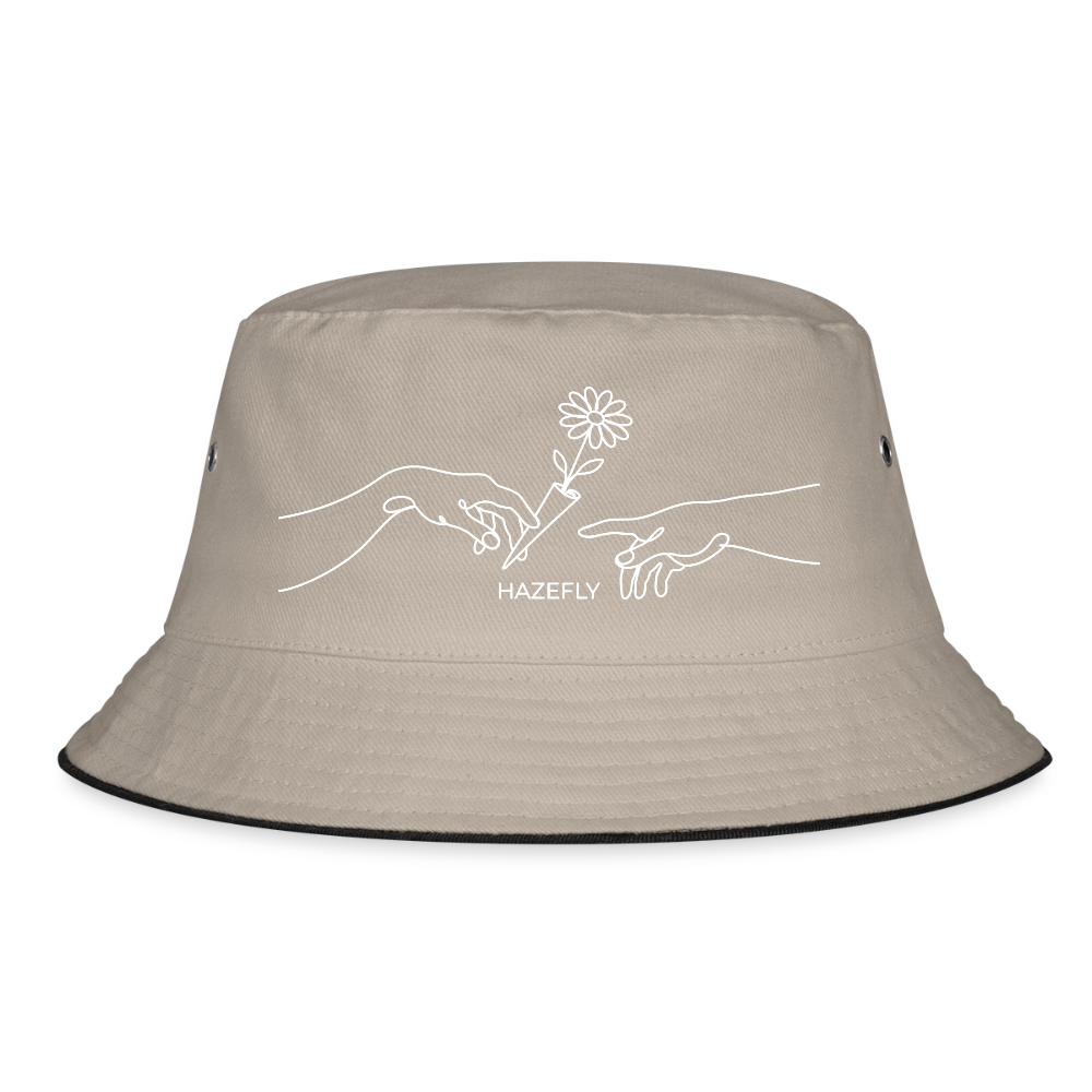 PASS IT Fischerhut - Khaki/Schwarz