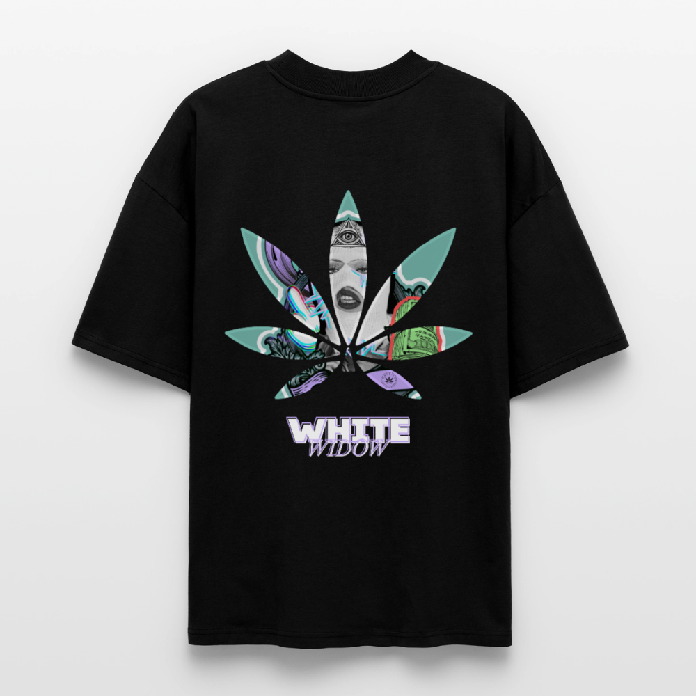 WHITE WIDOW Oversized Unisex Bio T-Shirt - Schwarz