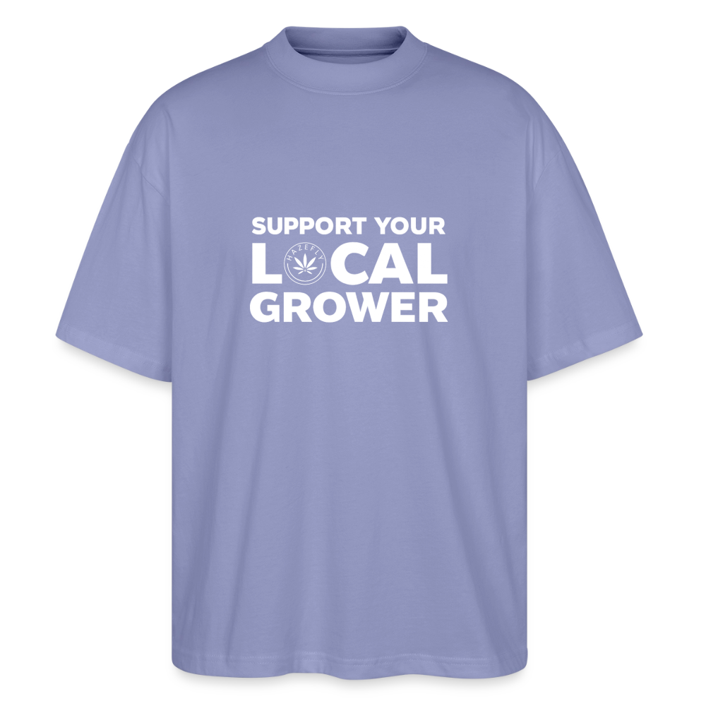 LOCAL GROWER Oversized Unisex Bio T-Shirt - Violett