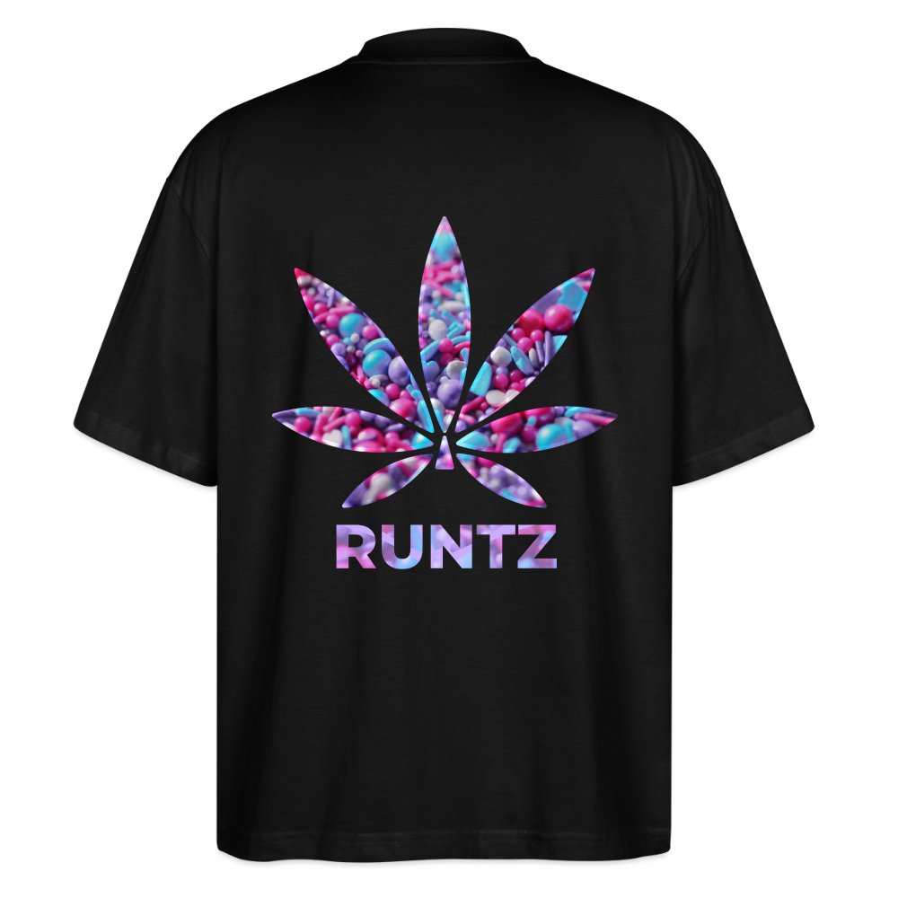 RUNTZ Oversized Unisex Bio T-Shirt - Schwarz