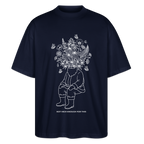 NOT HIGH ENOUGH Oversized Unisex Bio T-Shirt - Navy