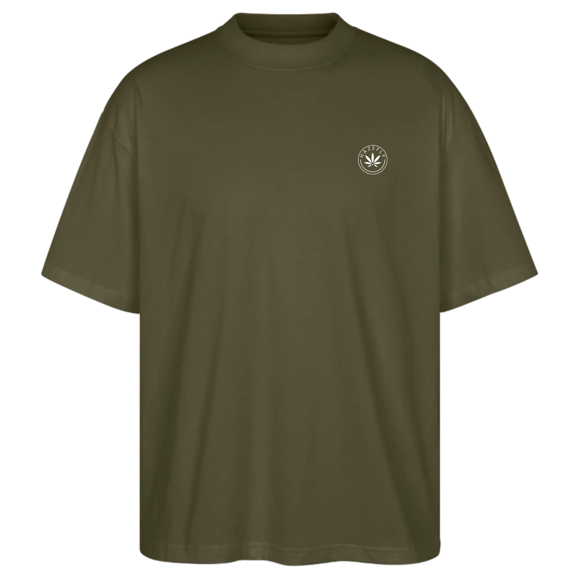 HAZEFLY LOGO WHITE Oversized Unisex Bio T-Shirt