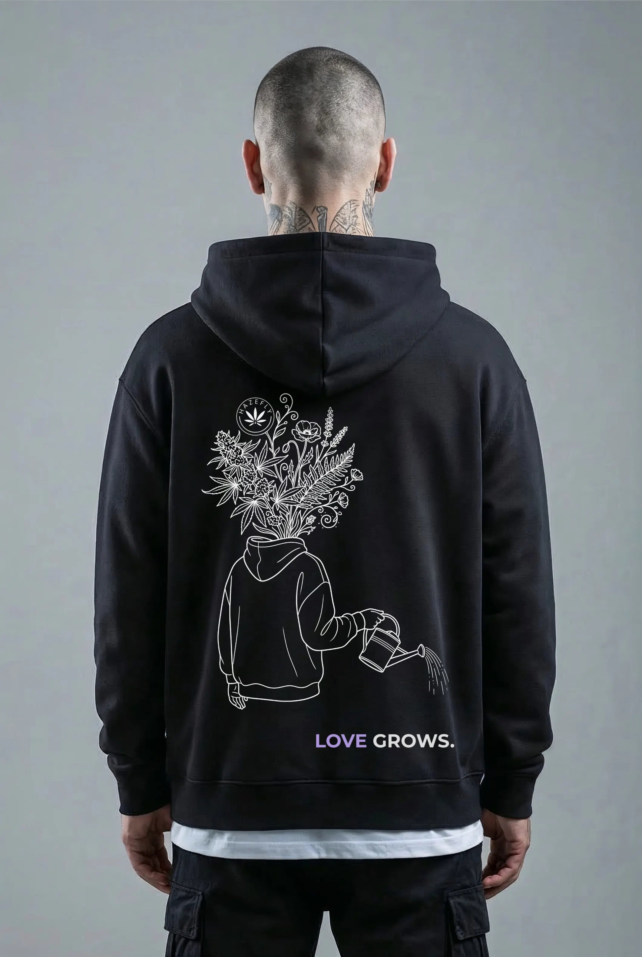 LOVE GROWS II Unisex Bio-Hoodie