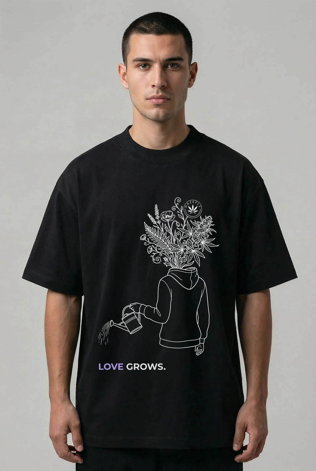 LOVE GROWS I Oversized Unisex Bio T-Shirt