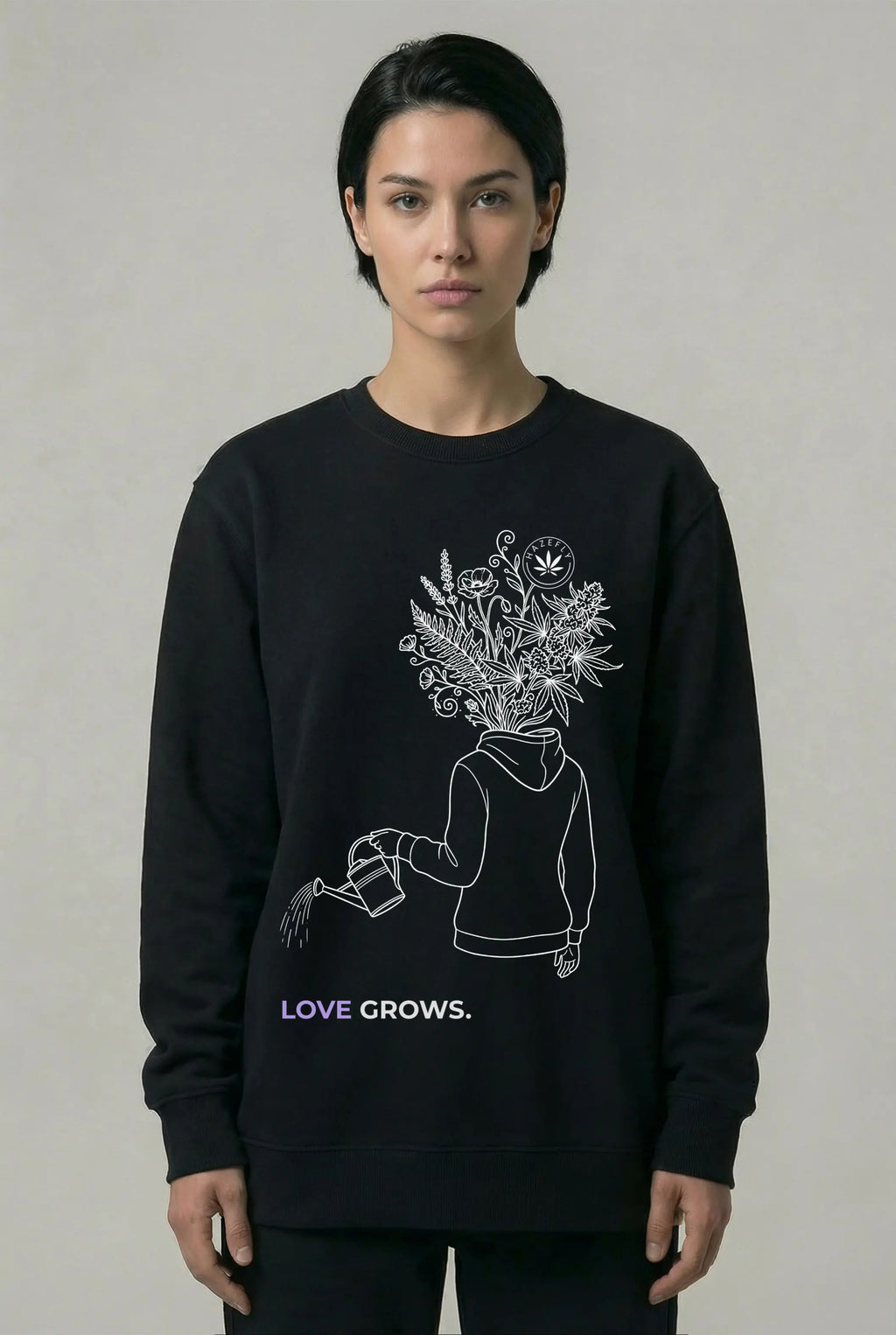 LOVE GROWS I Unisex Bio-Sweatshirt