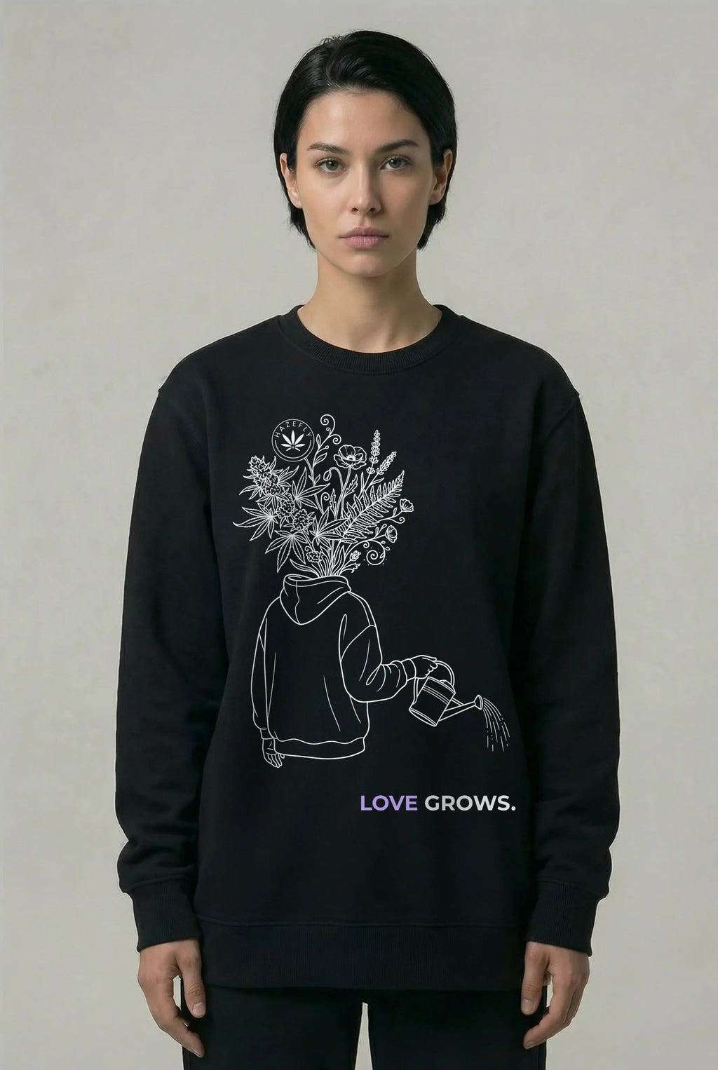 LOVE GROWS II Unisex Bio-Sweatshirt