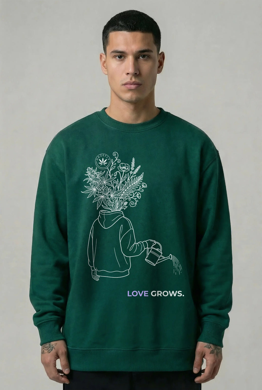 LOVE GROWS II Unisex Bio-Sweatshirt
