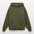BKED Oversized Unisex Bio-Hoodie - Khaki - Front